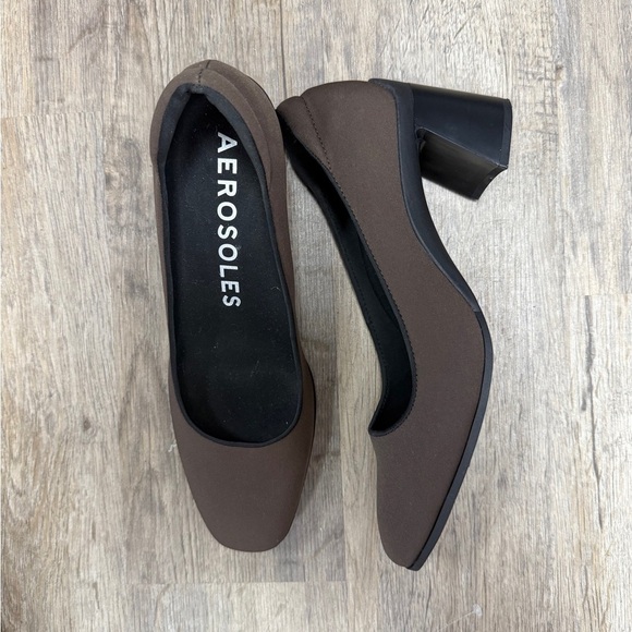 Aerosoles Women's Casta Brown Block pump - Picture 2 of 4